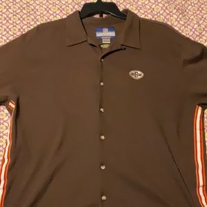 Vintage Reebok NFL Cleveland Browns on field team apparel polo shirt XL